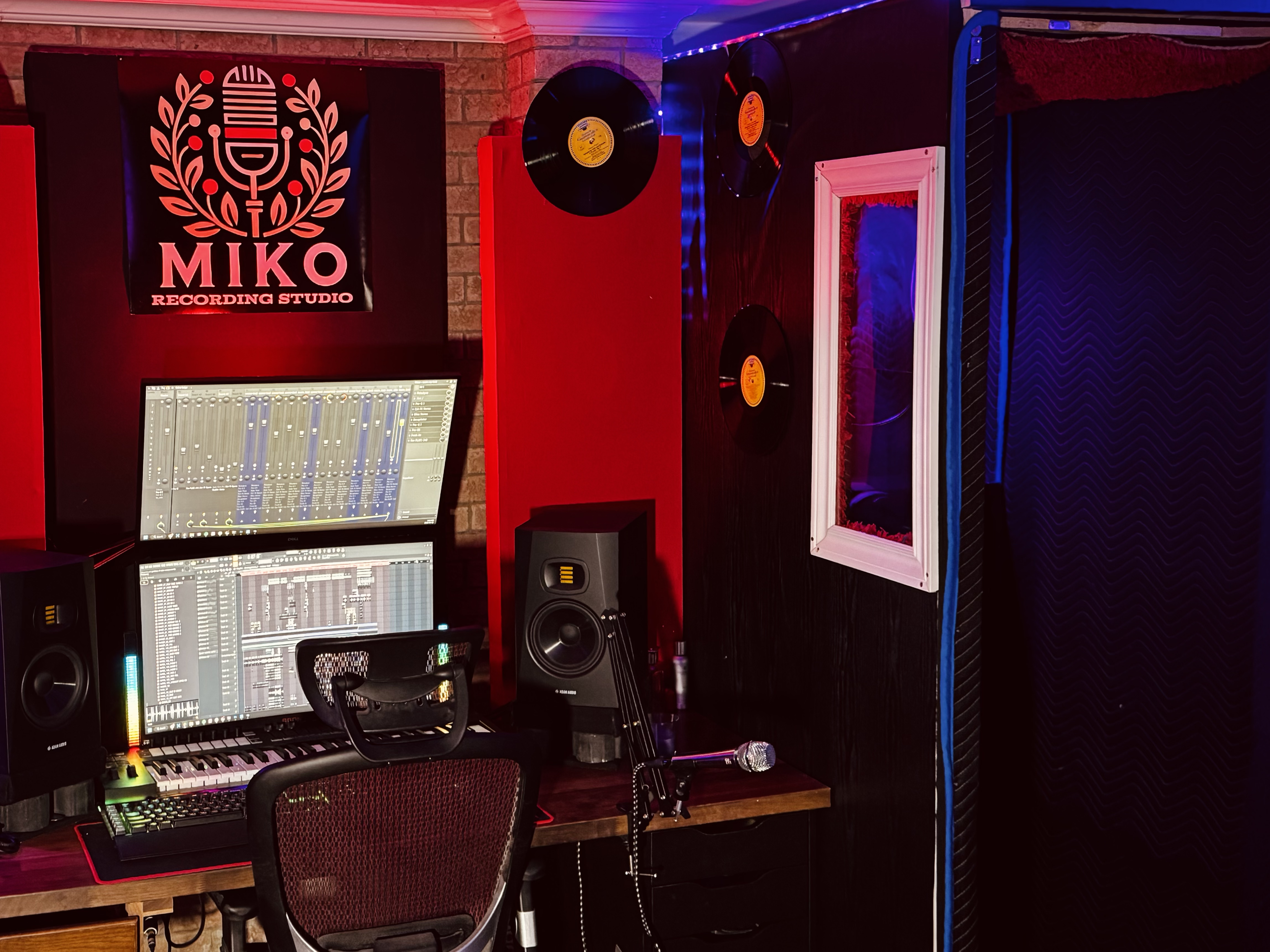 desk and booth again